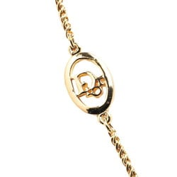 Christian Dior Dior Chain Necklace Gold Plated Women's