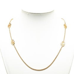 Christian Dior Dior Chain Necklace Gold Plated Women's