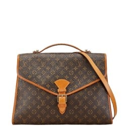 Louis Vuitton Monogram Beverly Handbag Shoulder Bag M51121 Brown PVC Leather Women's LOUIS VUITTON