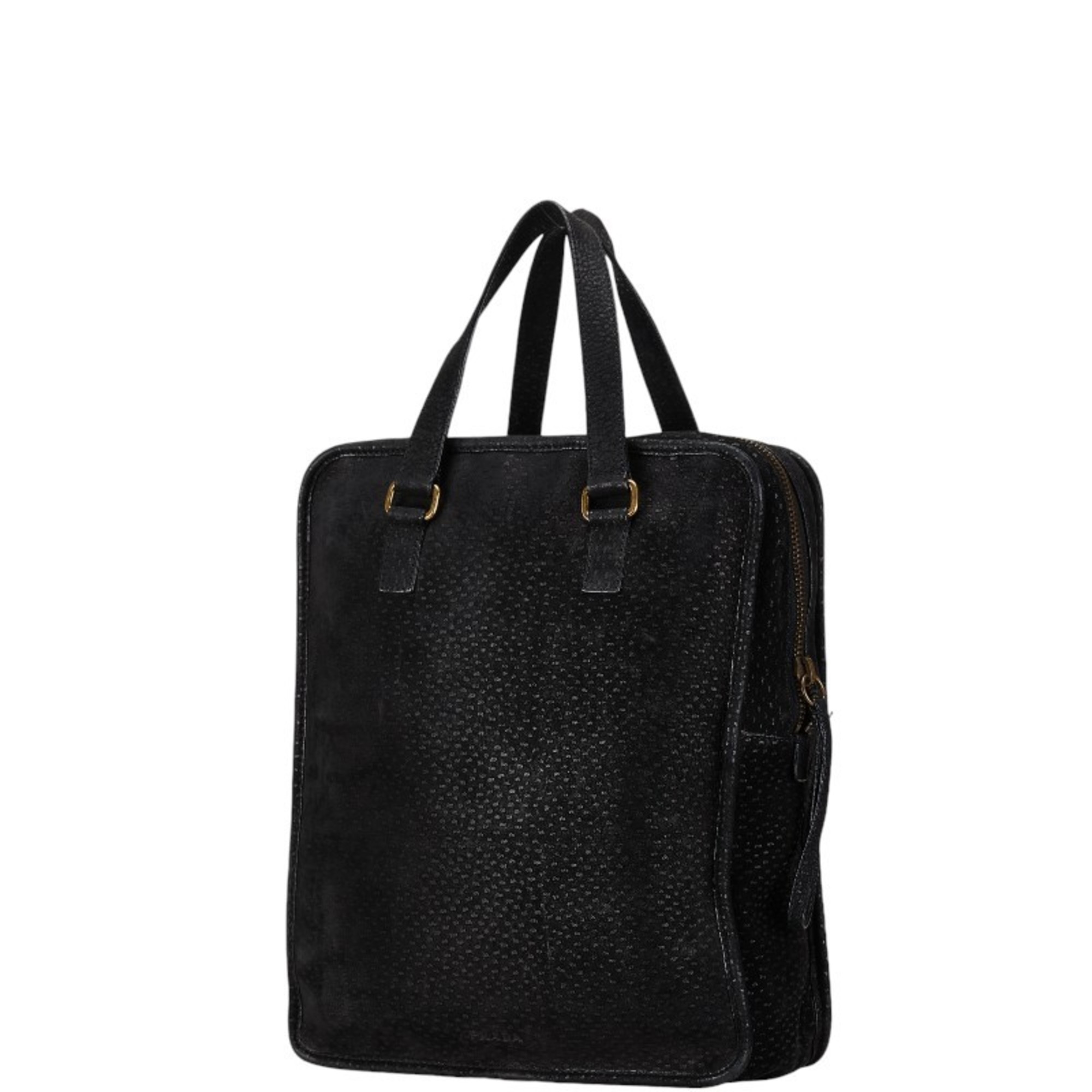 Prada Tote Bag Shoulder Black Leather Women's PRADA