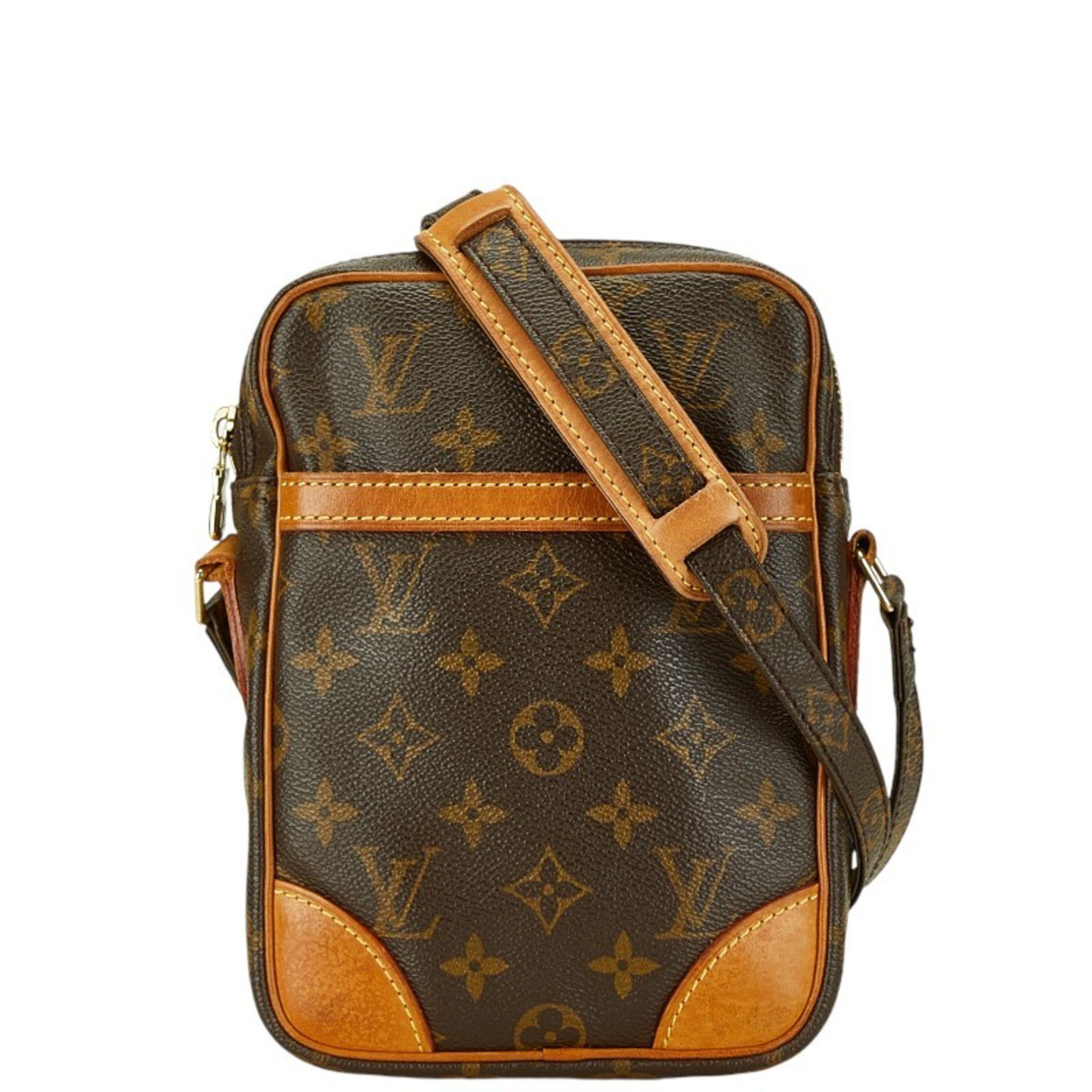 Louis Vuitton Monogram Danube Shoulder Bag M45266 Brown PVC Leather Women's LOUIS VUITTON