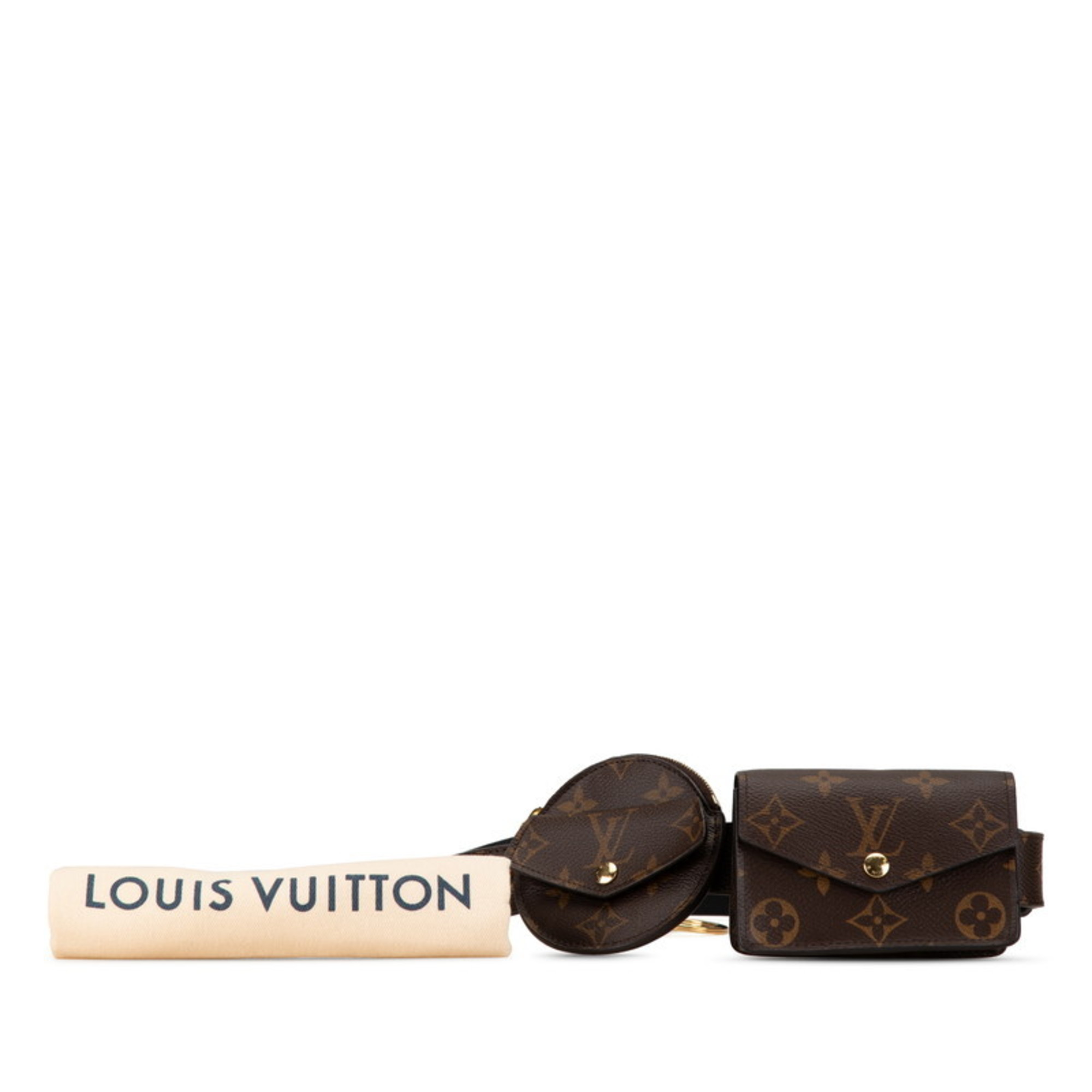 Louis Vuitton Monogram Santur Daily Multi-Pocket Belt Bag 80/32 M0236 Brown PVC Women's LOUIS VUITTON