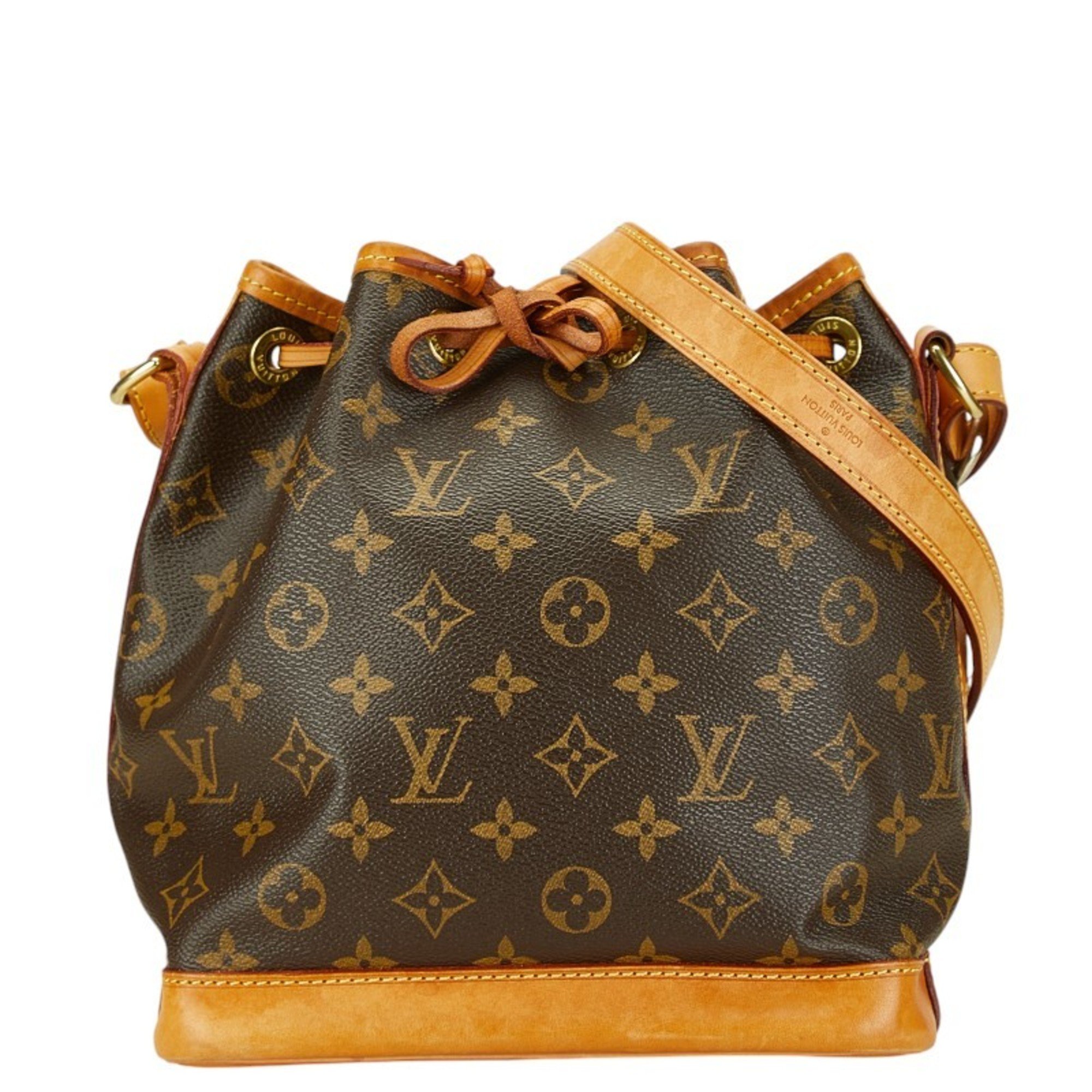 Louis Vuitton Monogram Noe BB Shoulder Bag M46983 Brown PVC Leather Women's LOUIS VUITTON