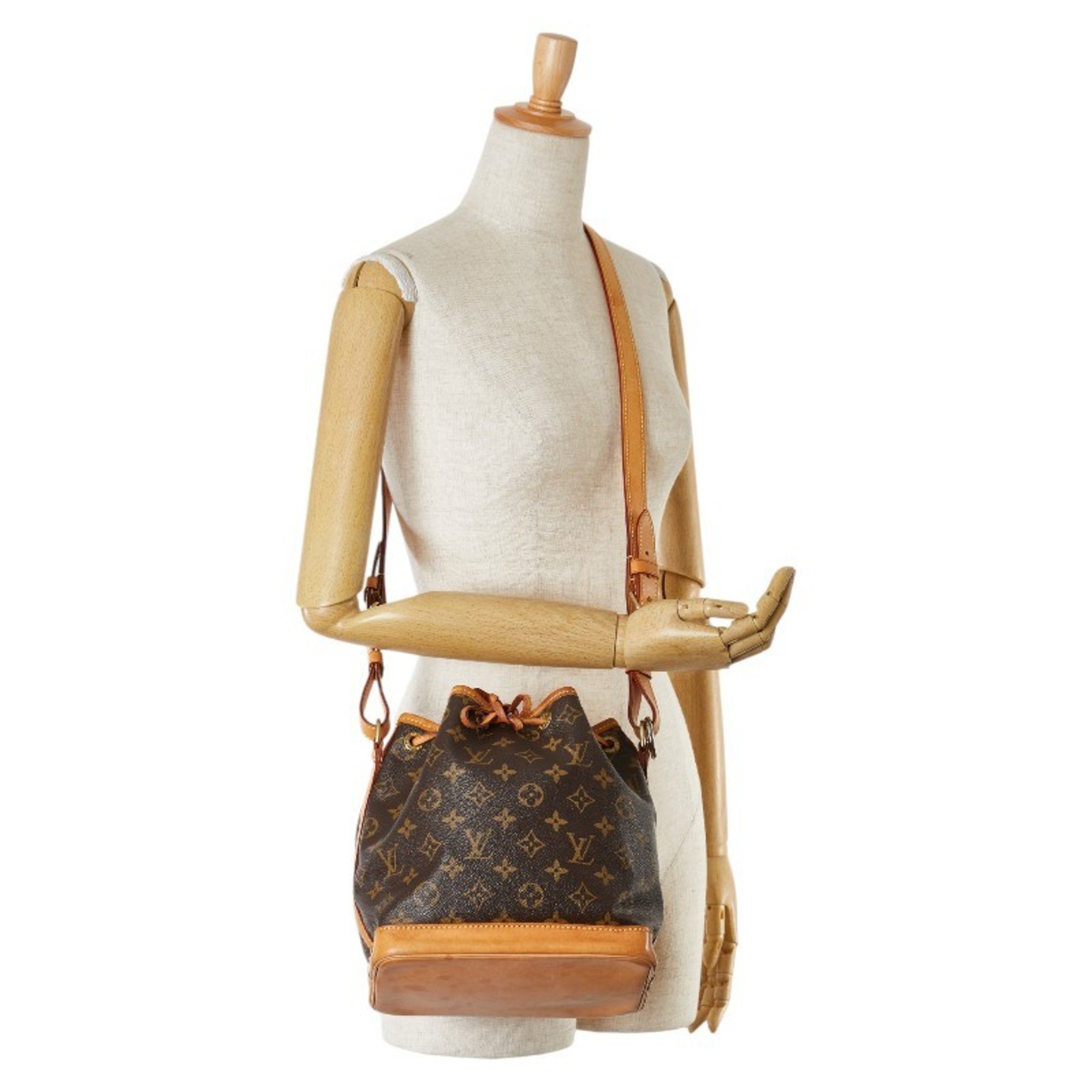 Louis Vuitton Monogram Noe BB Shoulder Bag M46983 Brown PVC Leather Women's LOUIS VUITTON