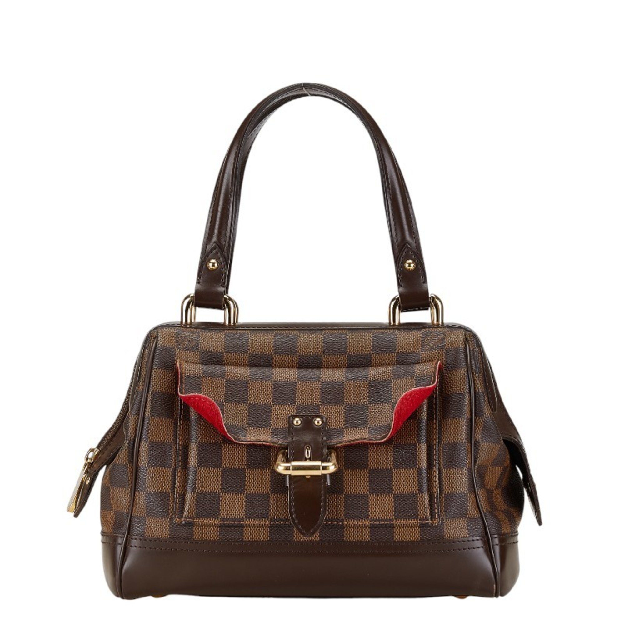 Louis Vuitton Damier Knightsbridge PM Handbag N51201 Brown PVC Leather Women's LOUIS VUITTON