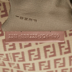 Fendi Zucca Bag 8BR228 Beige Pink Canvas Leather Women's FENDI