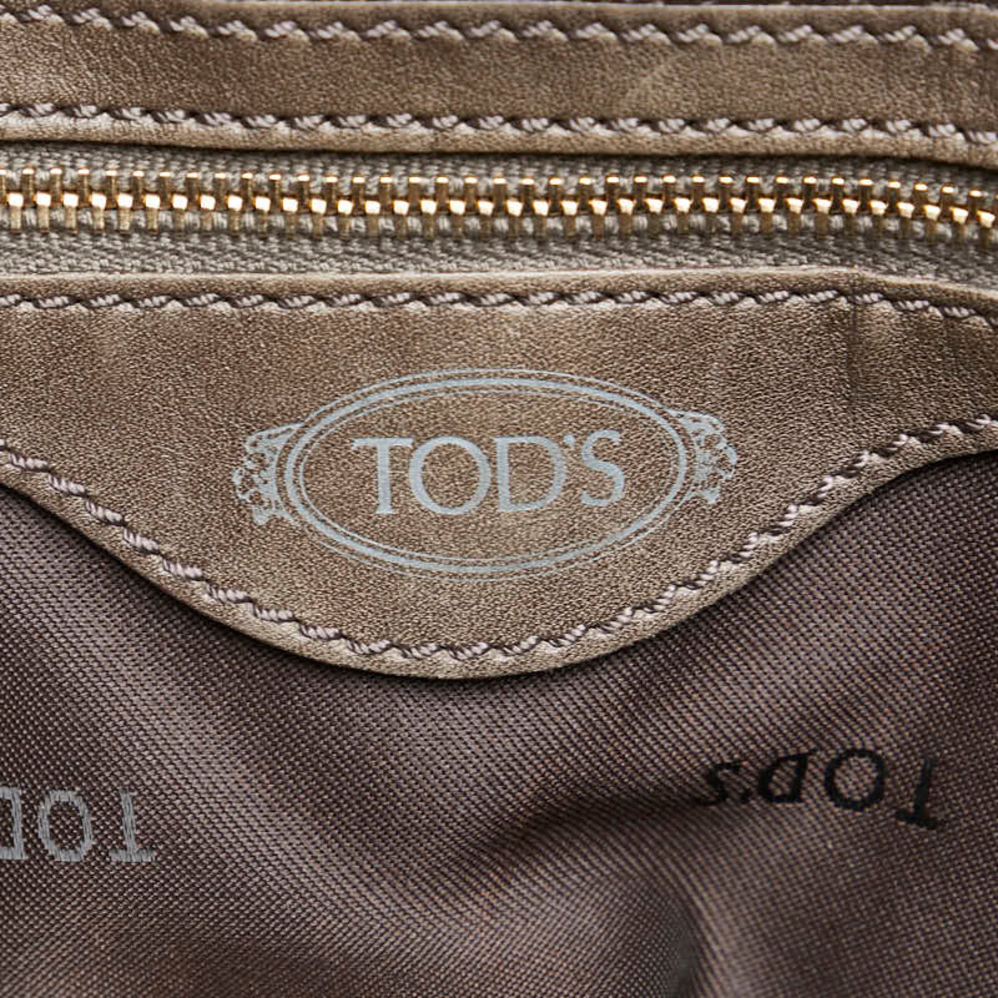 Tod's Handbag Shoulder Bag Brown Fur Leather Women's TOD'S