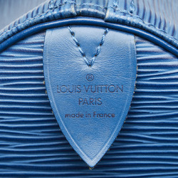 Louis Vuitton Epi Speedy 30 Handbag Boston Bag M43005 Toledo Blue Leather Women's LOUIS VUITTON