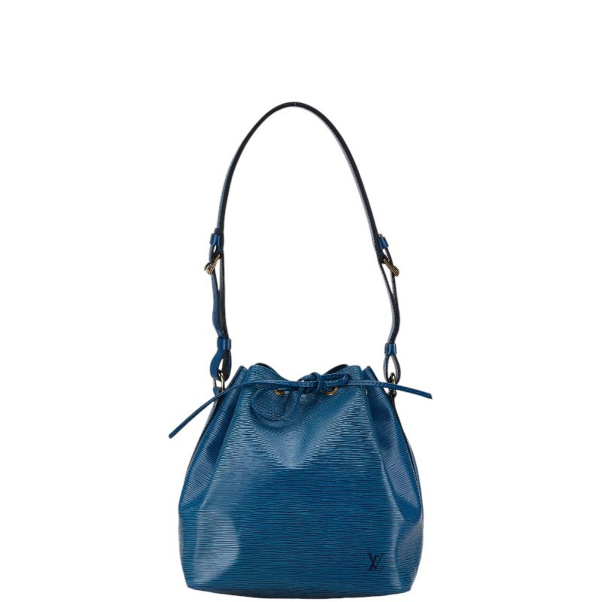 Louis Vuitton Epi Petit Noe Shoulder Bag M44105 Toledo Blue Leather Women's LOUIS VUITTON