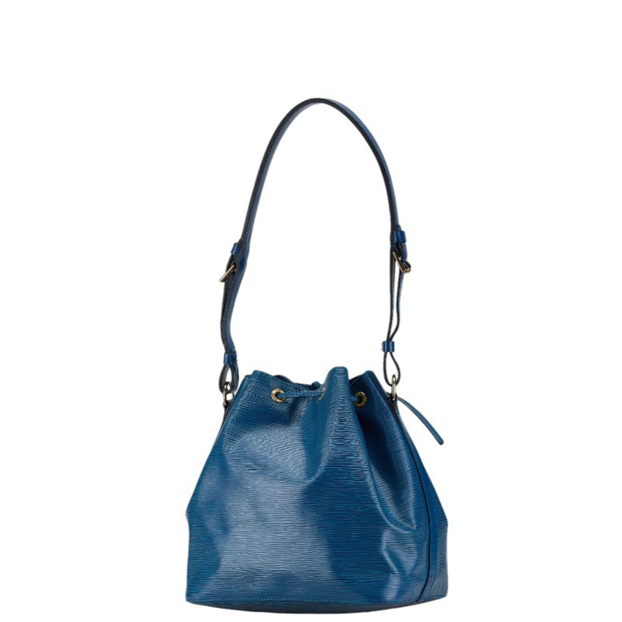 Louis Vuitton Epi Petit Noe Shoulder Bag M44105 Toledo Blue Leather Women's LOUIS VUITTON