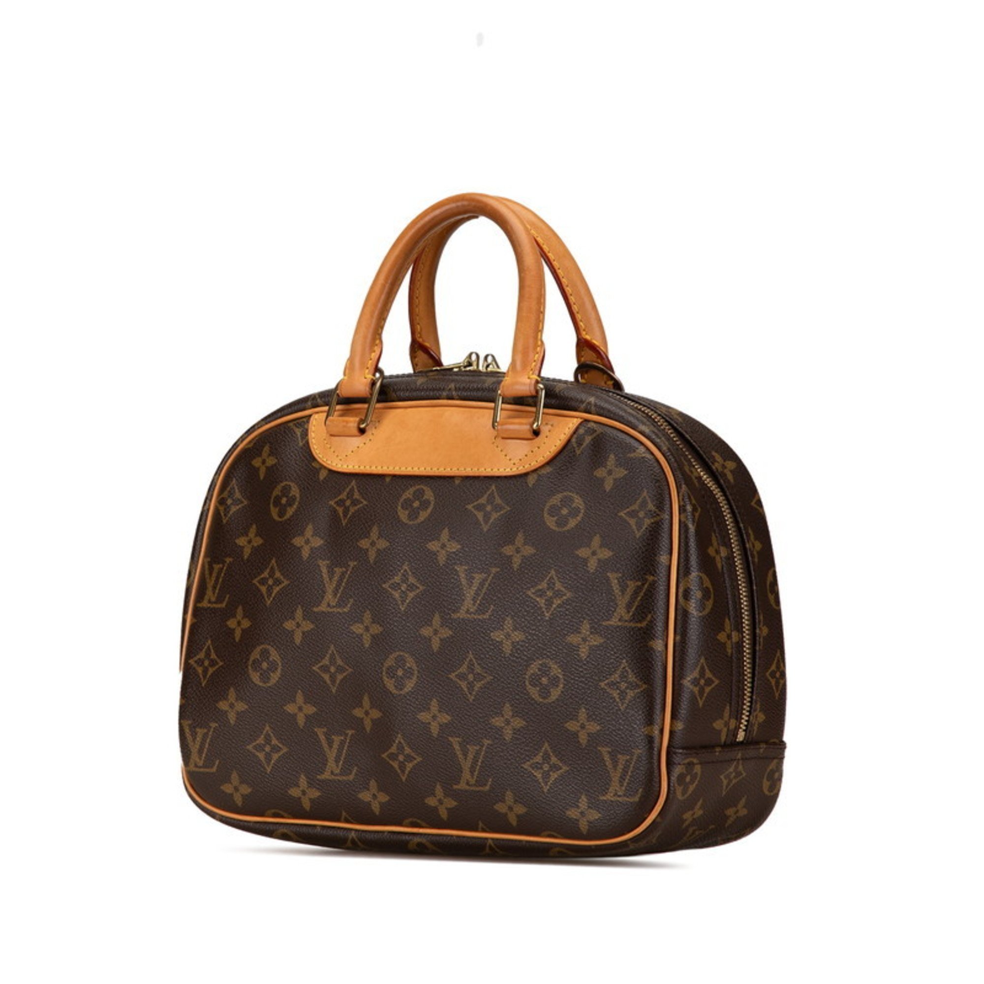 Louis Vuitton Monogram Trouville Handbag M42228 Brown PVC Leather Women's LOUIS VUITTON