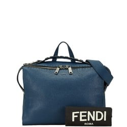 FENDI Bag Shoulder 7V00 Blue Leather Men's