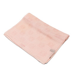 LOEWE Anagram Stole Scarf Pink Wool Silk Women's