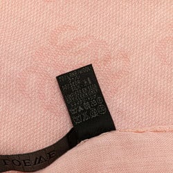 LOEWE Anagram Stole Scarf Pink Wool Silk Women's