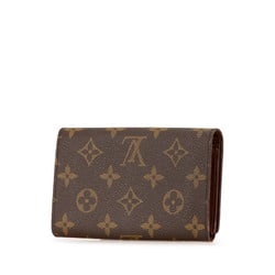 Louis Vuitton Monogram Porte Monnaie Tresor Bi-fold Wallet M61730 Brown PVC Leather Women's LOUIS VUITTON