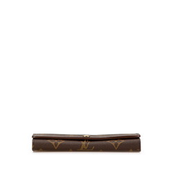 Louis Vuitton Monogram Porte Monnaie Tresor Bi-fold Wallet M61730 Brown PVC Leather Women's LOUIS VUITTON