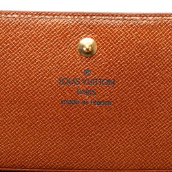 Louis Vuitton Monogram Porte Monnaie Tresor Bi-fold Wallet M61730 Brown PVC Leather Women's LOUIS VUITTON