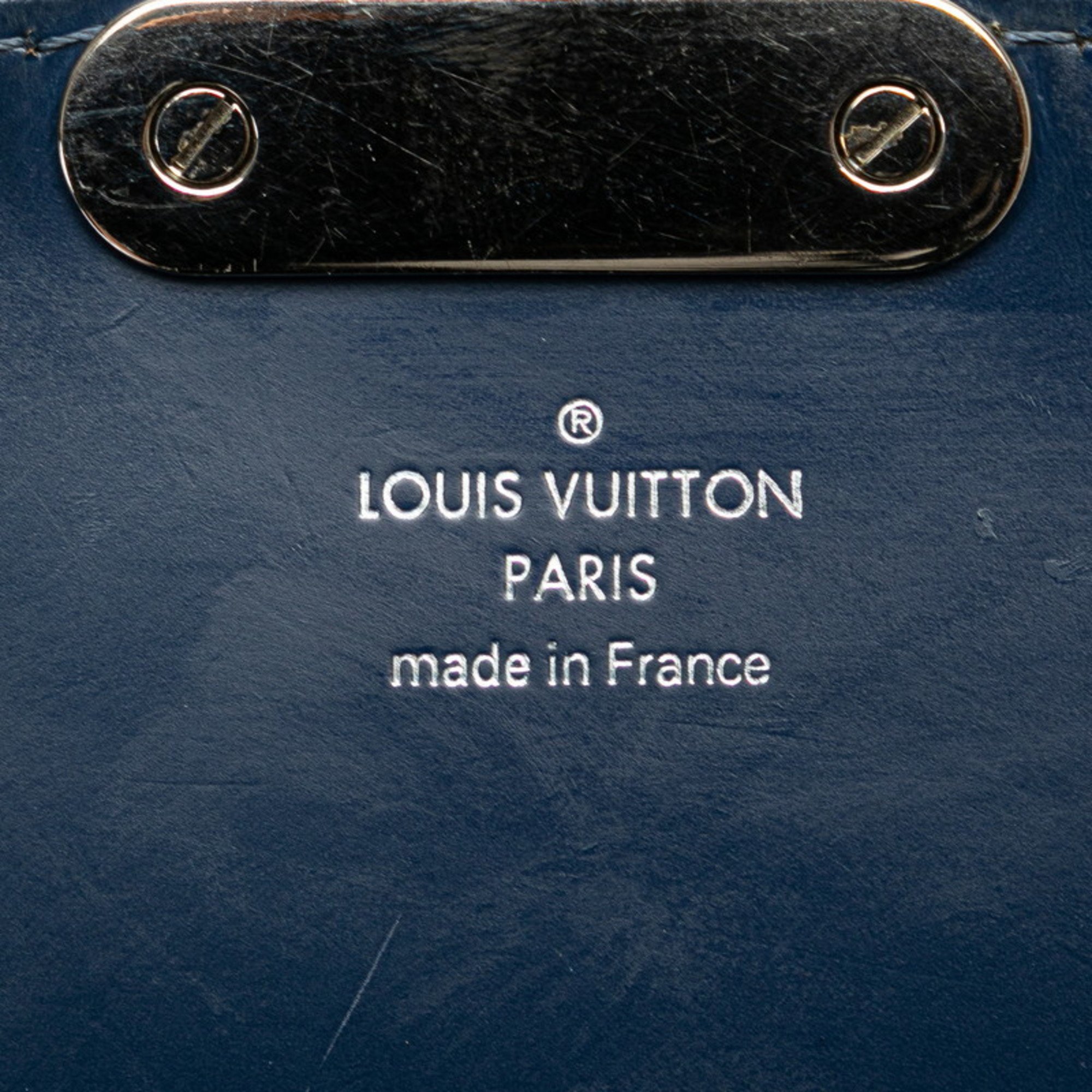 Louis Vuitton Epi Eden PM Handbag Shoulder Bag M40651 Indigo Blue Navy Leather Women's LOUIS VUITTON