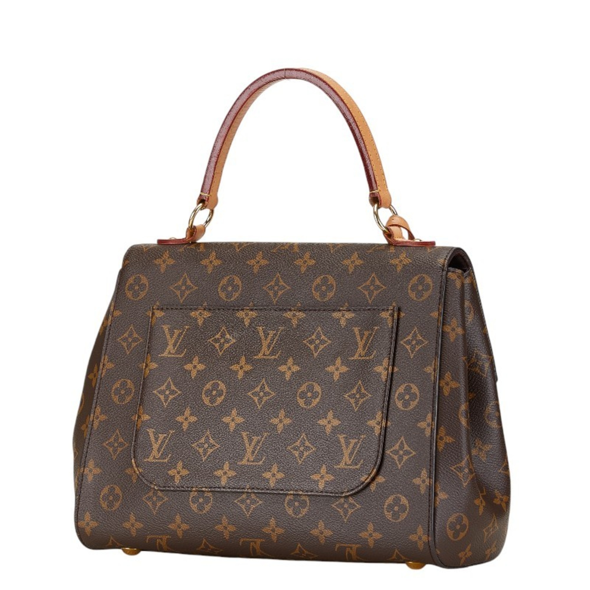 Louis Vuitton Monogram Cluny MM Handbag Shoulder Bag M43535 Brown PVC Leather Women's LOUIS VUITTON