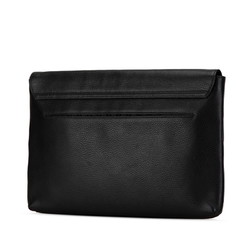 Gucci Clutch Bag Second 387082 Black Leather Women's GUCCI