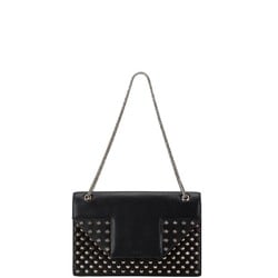 Saint Laurent Betty Stud Chain Shoulder Bag Black Leather Women's SAINT LAURENT