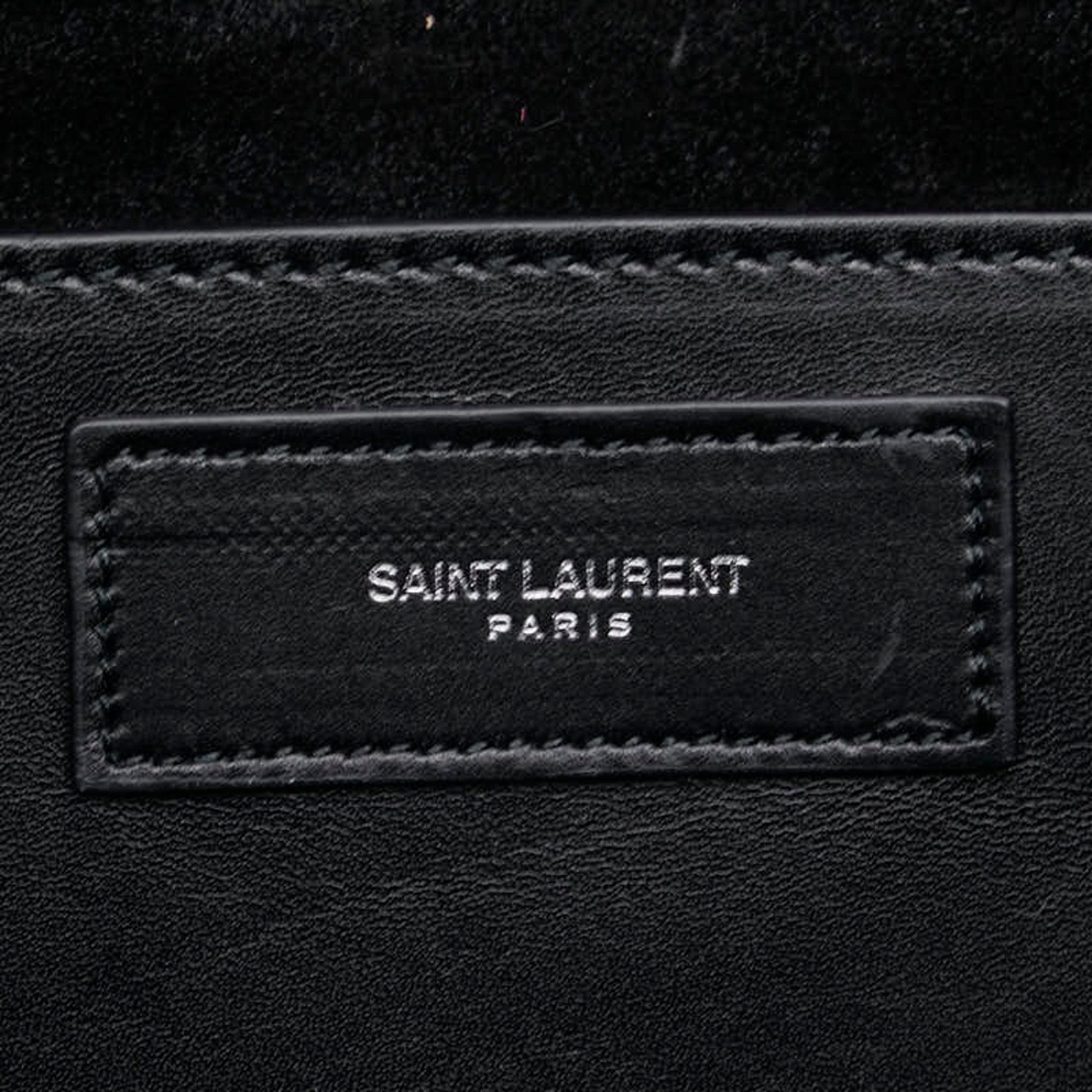 Saint Laurent Betty Stud Chain Shoulder Bag Black Leather Women's SAINT LAURENT