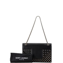 Saint Laurent Betty Stud Chain Shoulder Bag Black Leather Women's SAINT LAURENT