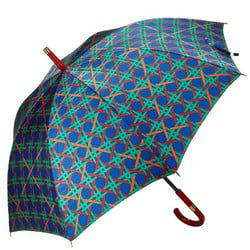 Yves Saint Laurent Saint Laurent Parasol Umbrella Blue Multicolor Polyester Women's SAINT LAURENT