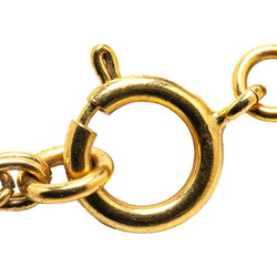 Chanel Coco Mark Necklace Gold Plated Women's CHANEL