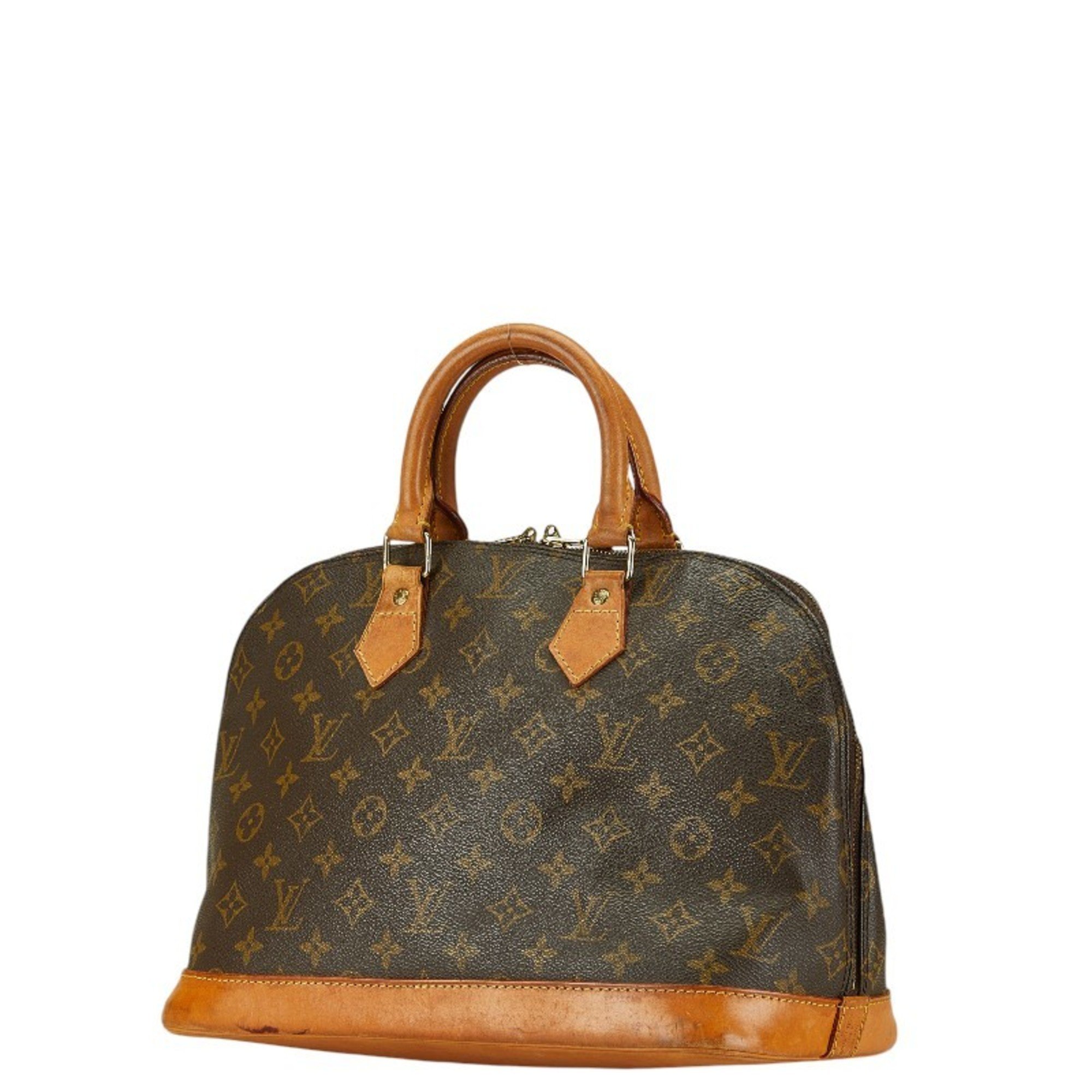 Louis Vuitton Monogram Alma Handbag Shoulder Bag M51130 Brown PVC Leather Women's LOUIS VUITTON