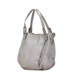 Tod's handbag shoulder bag grey leather ladies TOD'S