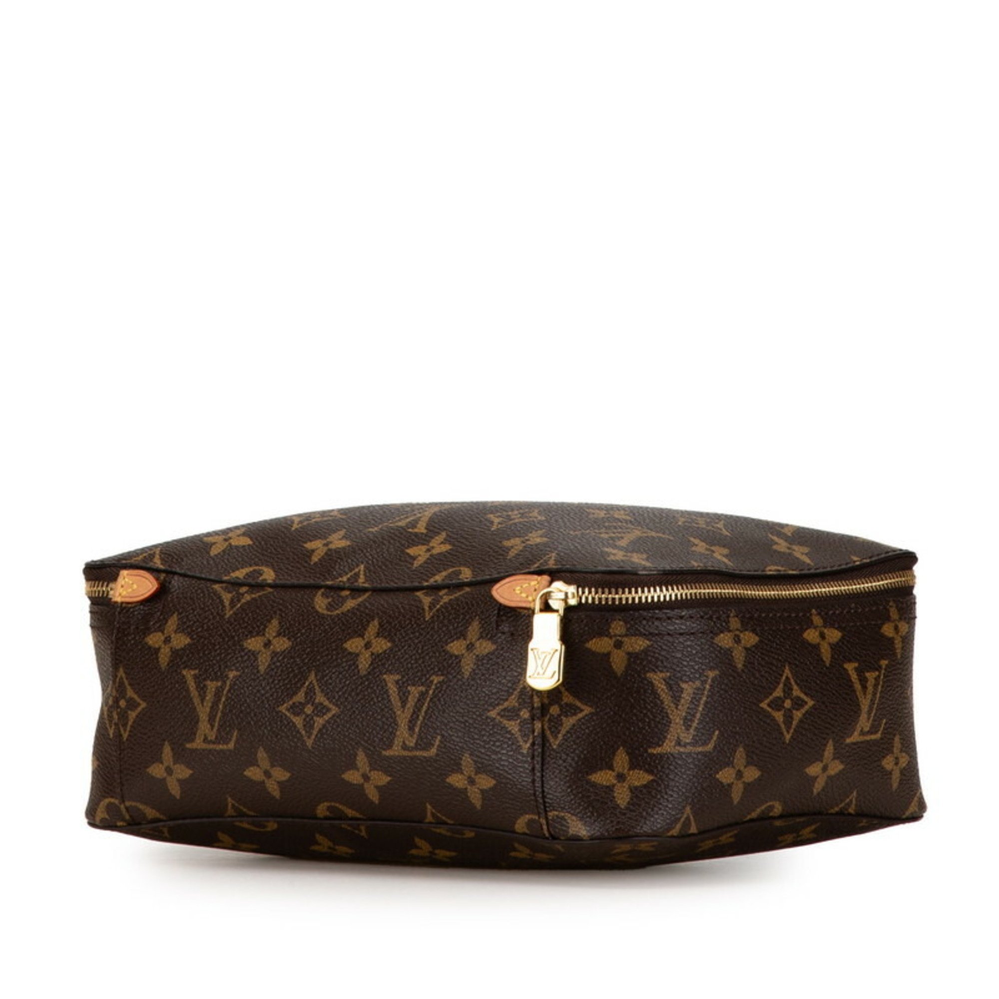 Louis Vuitton Monogram Cube de Langemont MM Pouch M43689 Brown PVC Leather Women's LOUIS VUITTON