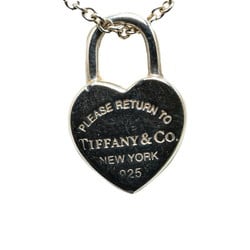 Tiffany Return to Heart Lock Necklace SV925 Silver Women's TIFFANY&Co.