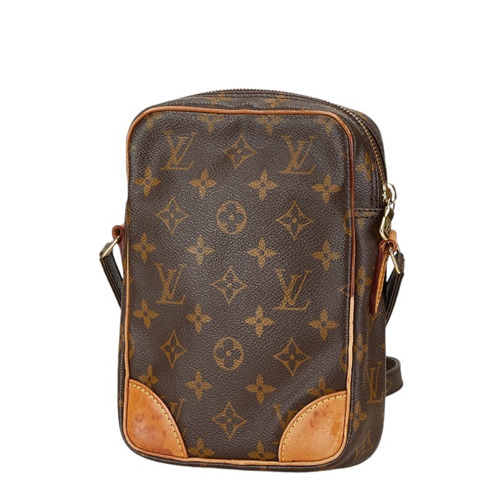 Louis Vuitton Monogram Danube Shoulder Bag M45266 Brown PVC Leather Women's LOUIS VUITTON