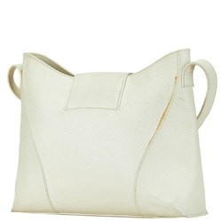 LOEWE Shoulder Bag White Ivory Leather Women's