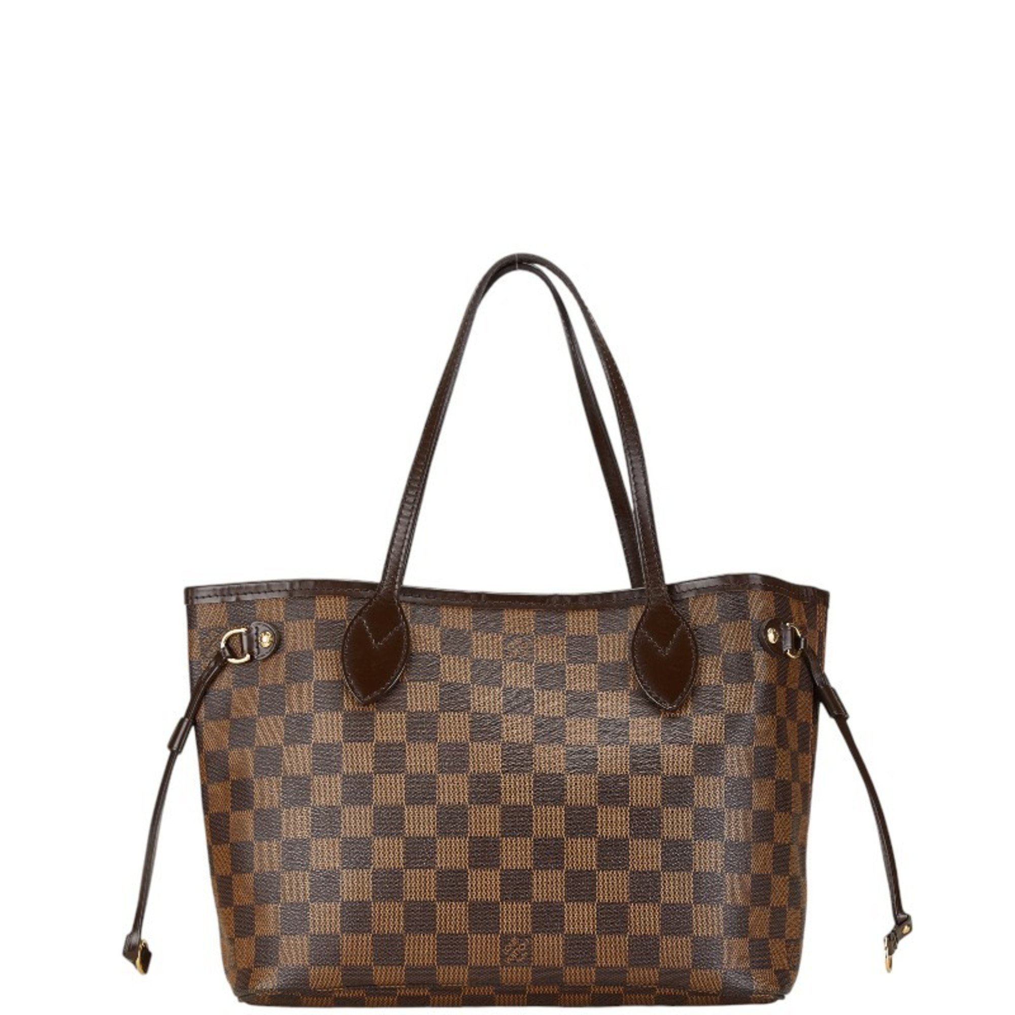 Louis Vuitton Damier Neverfull PM Tote Bag Shoulder N51109 Brown PVC Leather Women's LOUIS VUITTON