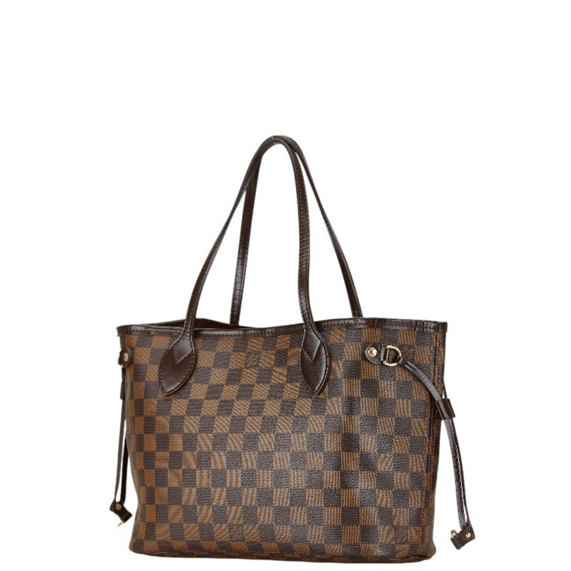 Louis Vuitton Damier Neverfull PM Tote Bag Shoulder N51109 Brown PVC Leather Women's LOUIS VUITTON