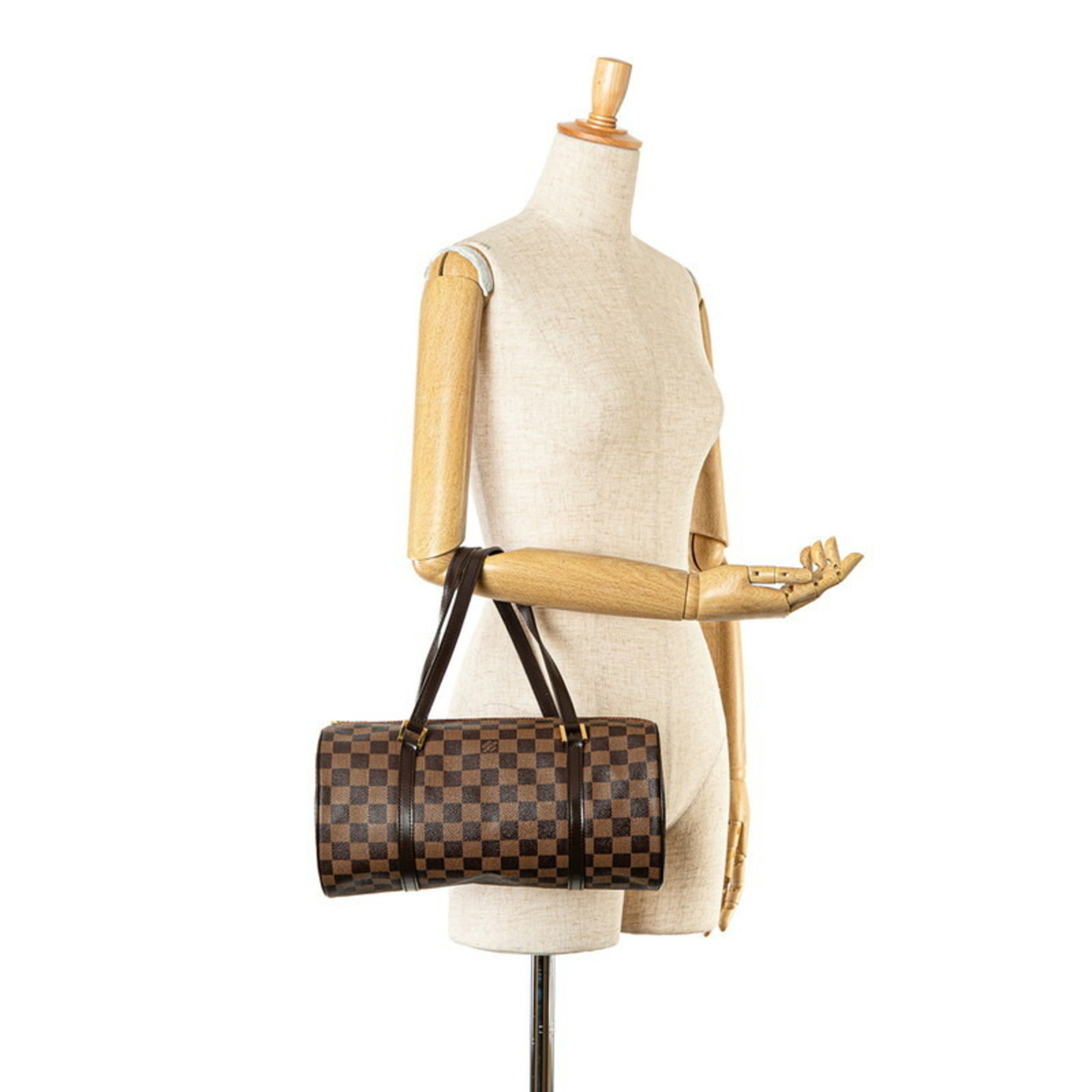 Louis Vuitton Damier Papillon 30 Handbag N41210 Brown PVC Leather Women's LOUIS VUITTON