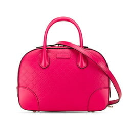 Gucci Bright Diamante Handbag Shoulder Bag 354224 Pink PVC Leather Women's GUCCI