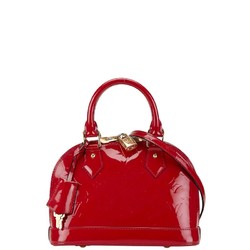 Louis Vuitton Monogram Vernis Alma BB Handbag Shoulder Bag M90174 Cerise Red Patent Leather Women's LOUIS VUITTON