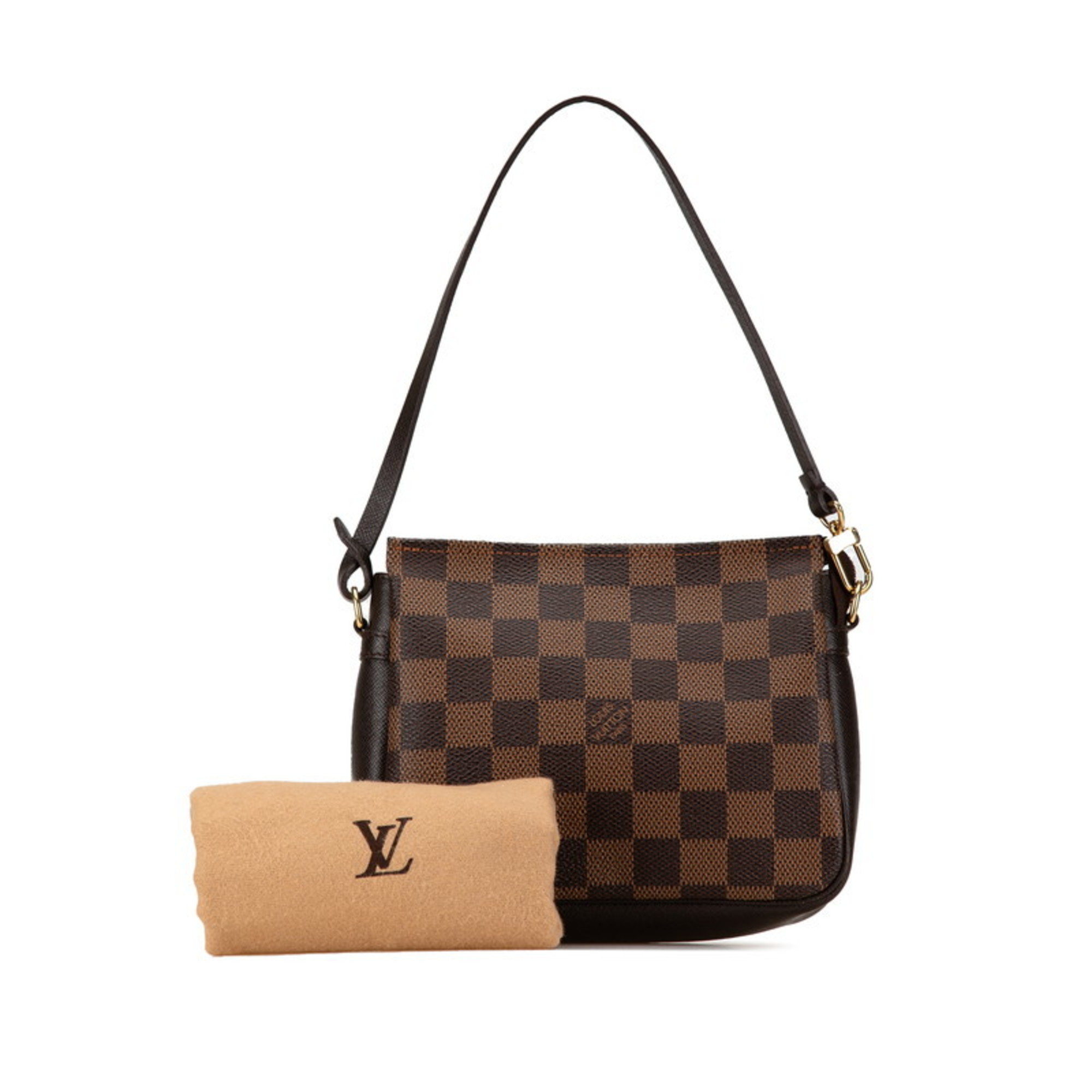 Louis Vuitton Damier Truth Makeup Pouch Shoulder Bag N51982 Brown PVC Leather Women's LOUIS VUITTON