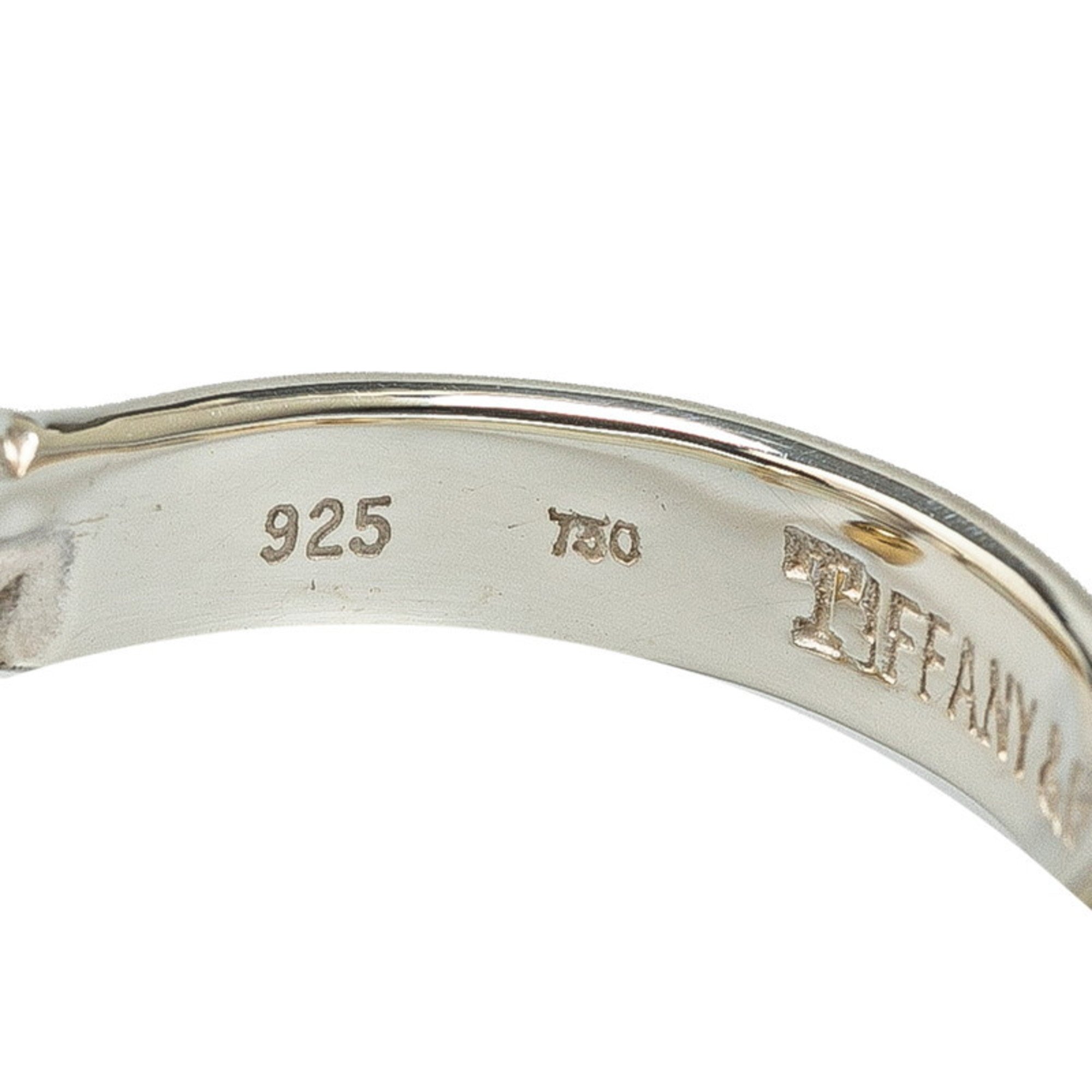 Tiffany Hook and Eye Ring #51 SV925 Silver K18YG Yellow Gold Combination Women's TIFFANY&Co.