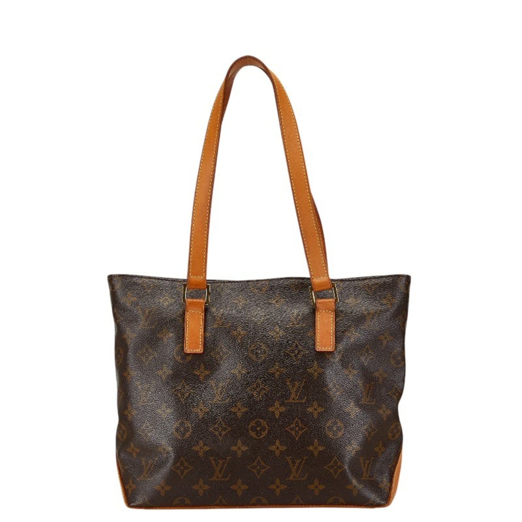 Louis Vuitton Monogram Cabas Piano Handbag Tote Bag M51148 Brown PVC Leather Women's LOUIS VUITTON