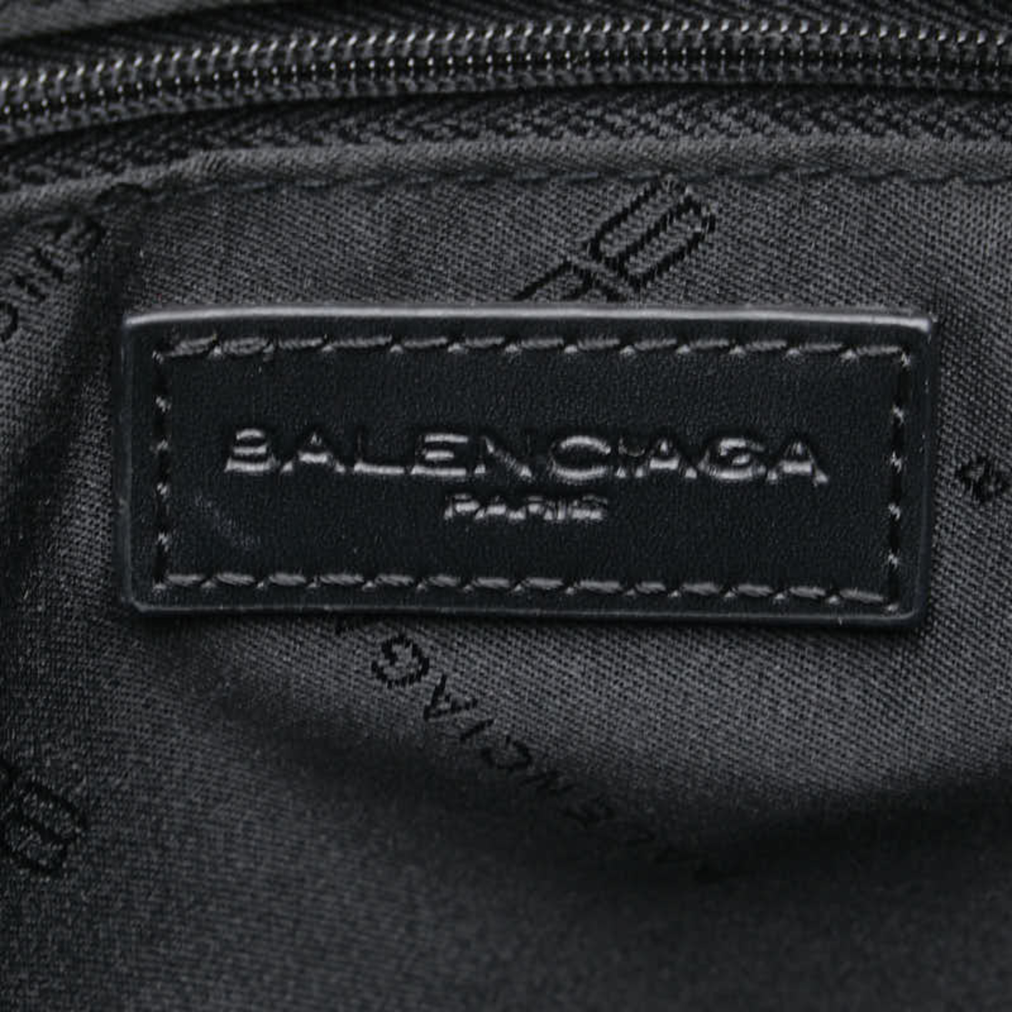 Balenciaga BB Handbag Grey Black Canvas Leather Women's BALENCIAGA