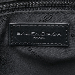 Balenciaga BB Handbag Grey Black Canvas Leather Women's BALENCIAGA