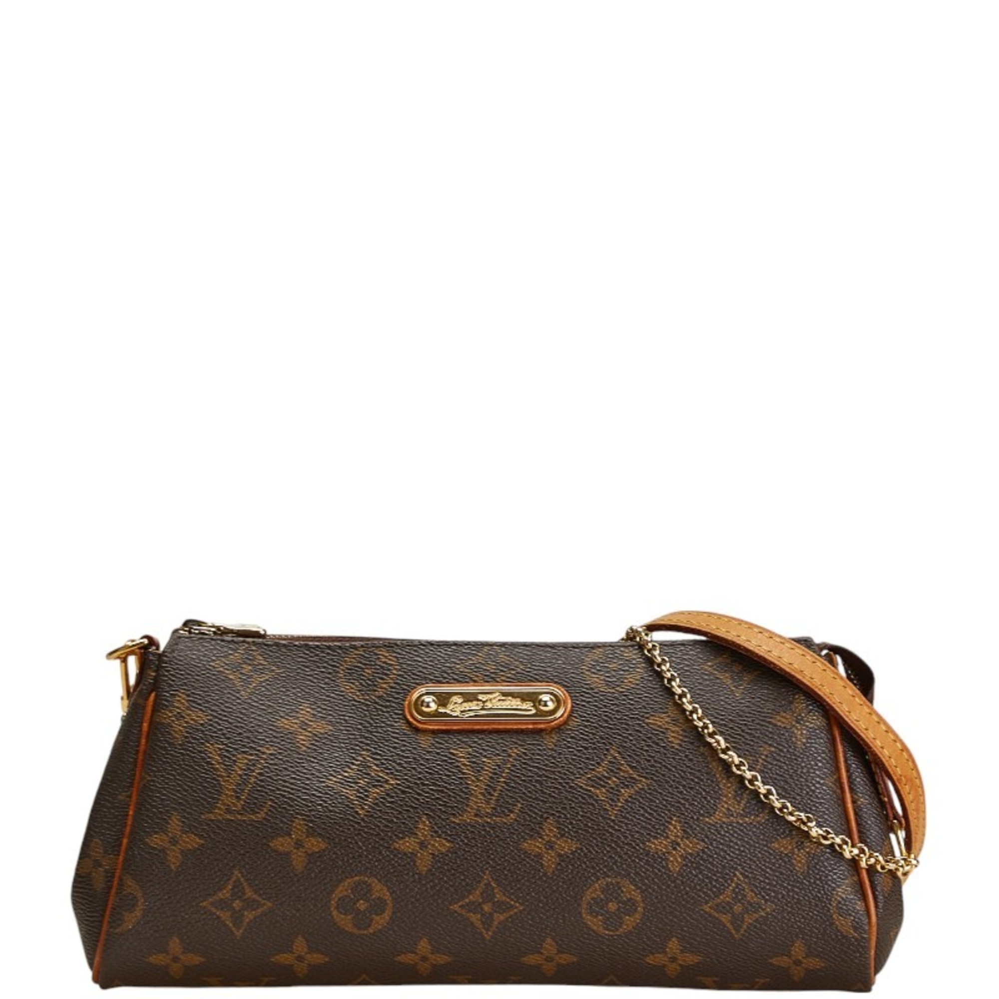 Louis Vuitton Monogram Eva Chain Shoulder Bag M95567 Brown PVC Leather Women's LOUIS VUITTON