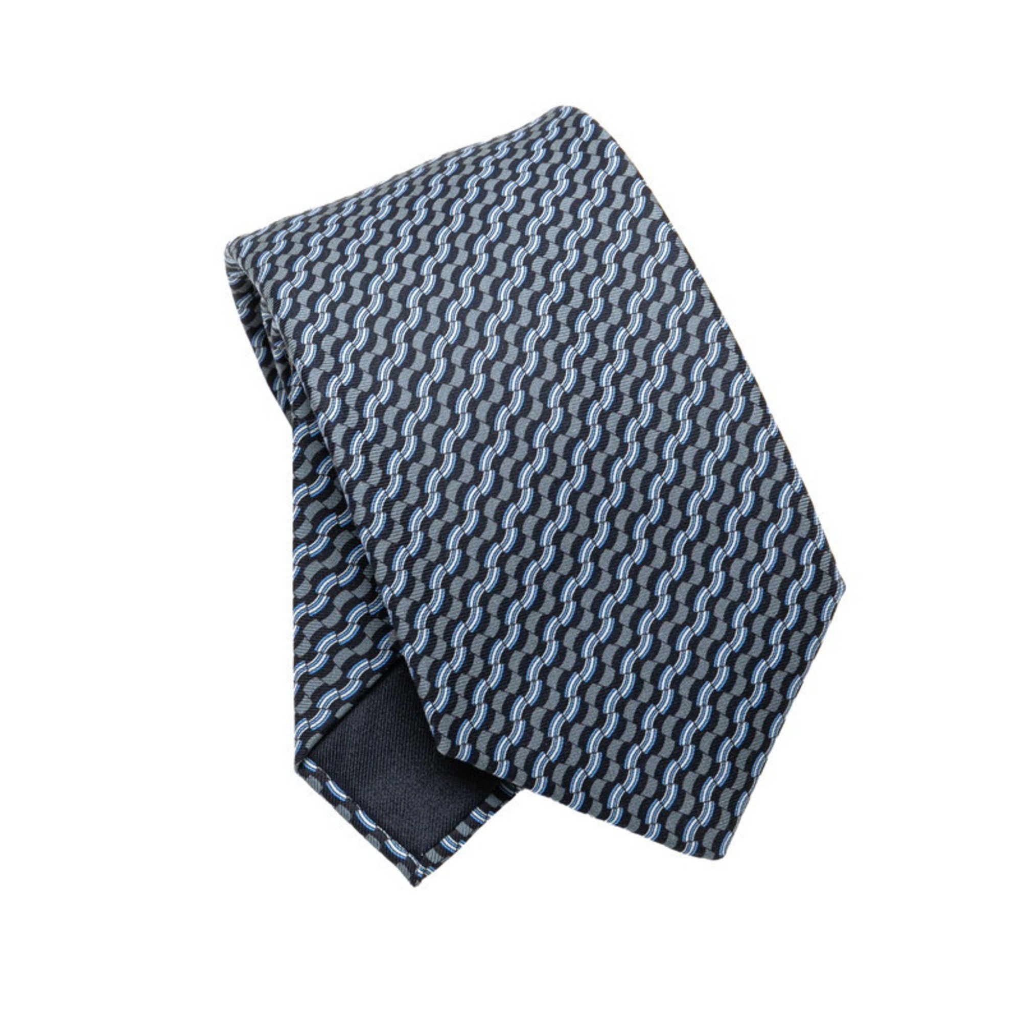 Hermes Coffee Cups Cup Tie 645930 Blue Silk Women's HERMES