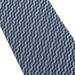 Hermes Coffee Cups Cup Tie 645930 Blue Silk Women's HERMES