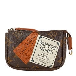 Louis Vuitton Monogram Label Collection Truth Cle Pouch M63800 Brown PVC Leather Women's LOUIS VUITTON