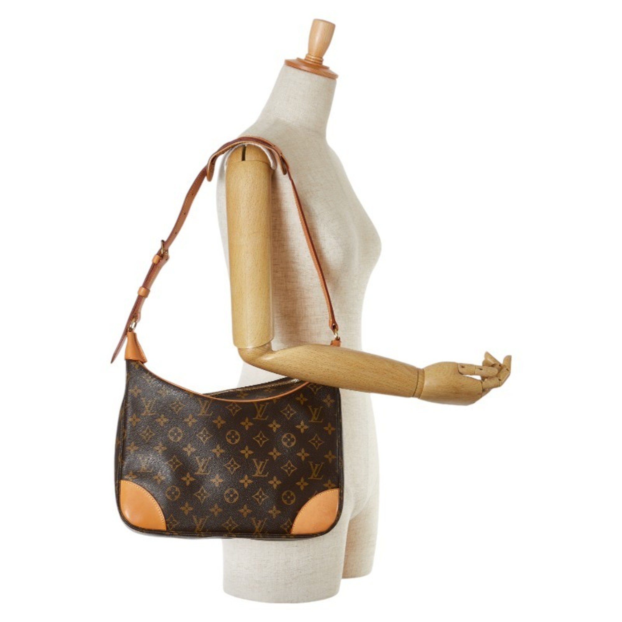 Louis Vuitton Monogram Boulogne 30 Shoulder Bag M51265 Brown PVC Leather Women's LOUIS VUITTON